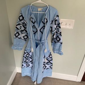 Baby Blue Julia Armory Midi Day Dress